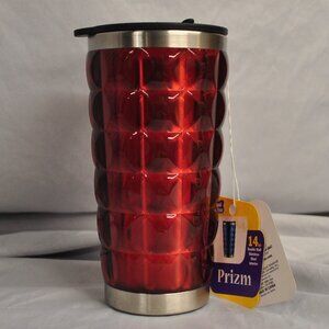 Prizm Liquid Solution 14 oz red travel mug tumbler NWT (257w) FREE with any $60